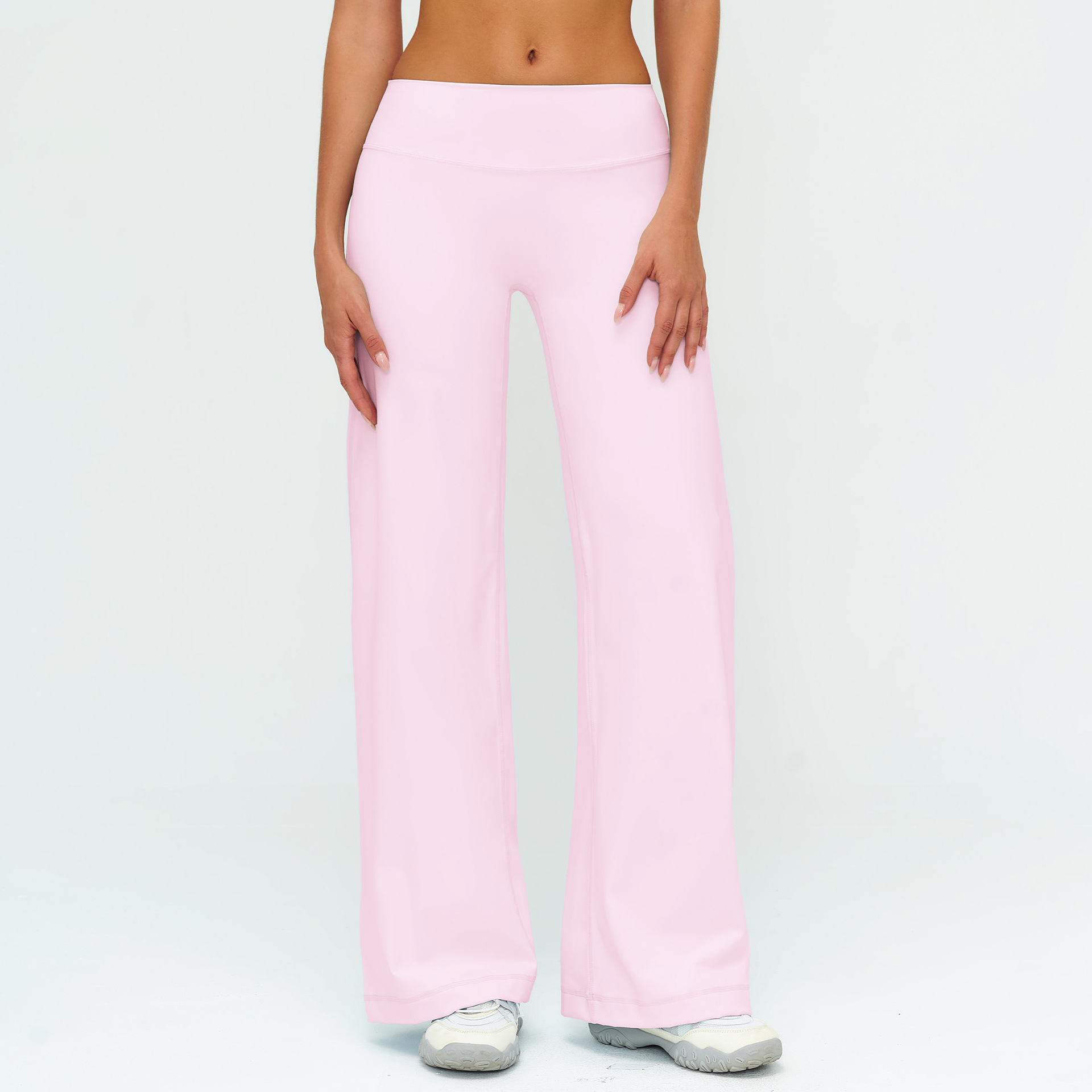 Brushed Slimming Trousers - Relaxed Wide-Leg Casual Style ECK5529-1 