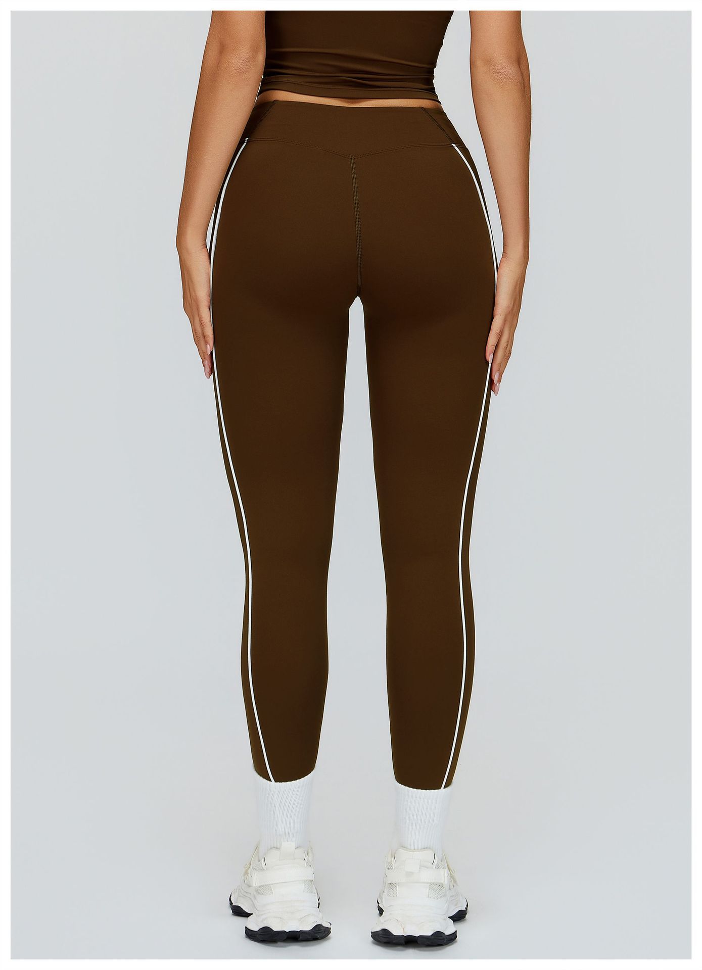 Casual Slim-Fit Color-Block Striped Pants ECK2501