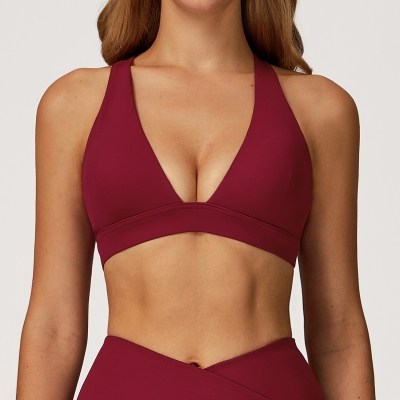 Crisscross Backless Yoga Bra 2044