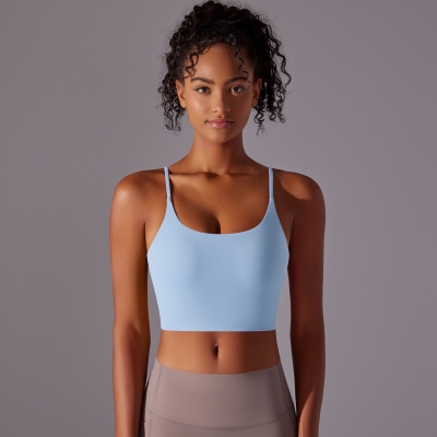 Spaghetti-Strap Backless Sports Bra 7003