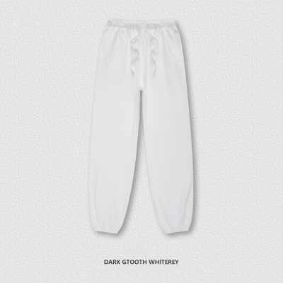  Solid Color Cuffed Long Basic Sweatpants BE3117