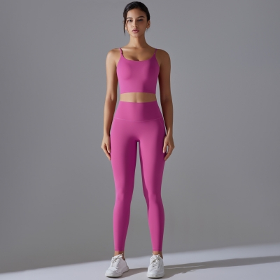  Sports Bra Set Running Fitness Wear 7053