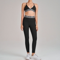 Sports Bra & Full-Length Yoga Leggings Set SKL-QY-B6052+K5608