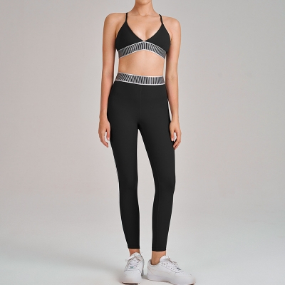 Sports Bra & Full-Length Yoga Leggings Set SKL-QY-B6052+K5608