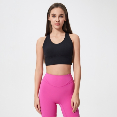 U-neck Sexy Solid Color Sports Yoga Bras D25068