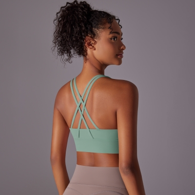 Shockproof Cross - strap Sports Fitness Vest 7001