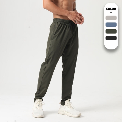 Men's Ice Silk Thin Quick Dry Sports Long Pants 5592