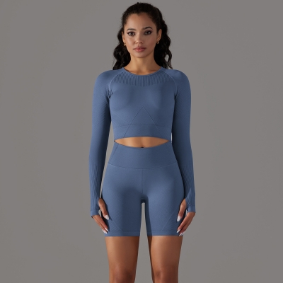  Long-Sleeve Round-Neck T-Shirt Sportswear Set 6623