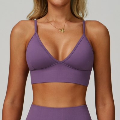 Seamless Backless Quick-Dry Yoga Bra DWX7790