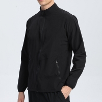 Men's Stand-Collar Zip-Up Cardigan Jacket W003