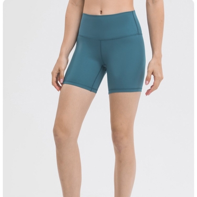 Butt-lifting Solid Color Yoga Shorts