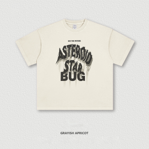 Letter Crewneck Washed Short Sleeve BE4143