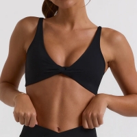 Solid Color Crisscross Strappy Sports Bra for Running Fitness & Yoga SKL-QY-B3075