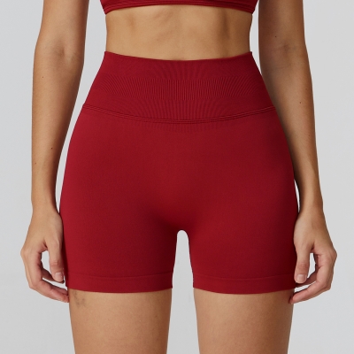Seamless High-Waist Sports Shorts 7026