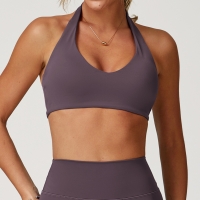 Shock Absorbing Hanging  Neck Yoga Bra 8505-1