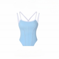 Comfortable Back Cutout Tank Top Yoga Shirt with Built-in Bra SKL-FNK25136