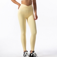  Beauty Fitness Yoga Wear for Women V-Waist solid Yoga Pants SKL-FNK8801