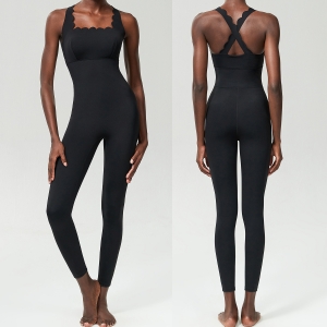 Women's Medium-Impact Compression Bodysuit with Built-in Bra SKL-FNK8843
