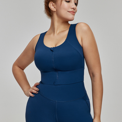 High-Support Semi-Fixed Cup Plus-Size Yoga Tank Top DWB215003