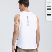 Men's 100% Cotton Moisture-Wicking Sleeveless Vest G24