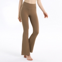 Color-block Striped Yoga Pants for Women, Flared Long Pants for Running and Fitness SKL-QY-K3531