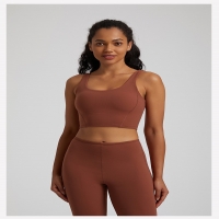 Candy-colored Nude Yoga Vest Fitness Bra U-Shaped Beautiful Back SKL-LQ4031