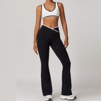 Crossed High-Waist Sports Bra Set 8843