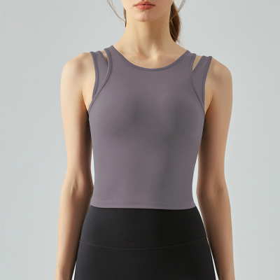  False Two-piece Running Fitness Shock-absorbing Yoga Bra DSG436 
