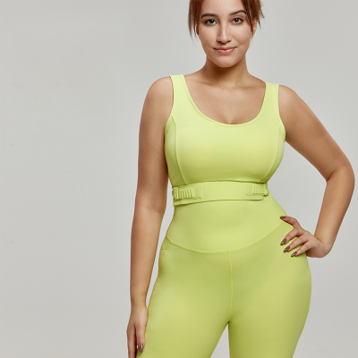 Plus-Size Cross-Back Yoga Tank Top DWB215029
