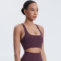 Square - neck I - shaped - back Yoga Fitness Bra SKL-LQ5007