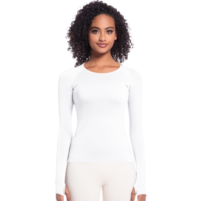Tight-fitting Long-sleeve Breathable Quick-drying Yoga Top 6680
