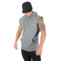 Men's Thin Hooded Fringed Tank Top MJ015