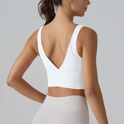 V-shaped Design Sports Bra Fitness Vest 7017