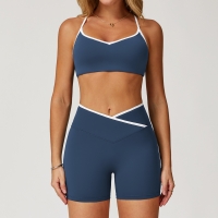 Women's 3 Options Bra & High-Waist Sports Pants Yoga Set 9253