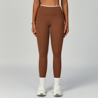High-Waist Color Block Quick-Dry Fitted Sports Leggings 9238