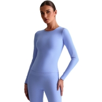 Ribbed Tight Yoga Long Sleeves SKL-LQ6008