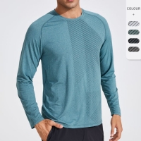  Men's Round Neck Quick Dry Long Sleeve Shirt 891