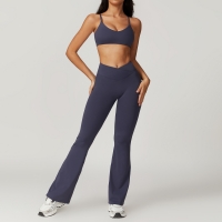 Tight and Quick Dry Flared-Leg Yoga Set 8799