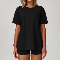 Women's Round Neck Athletic Short Sleeve T-Shirt 4503