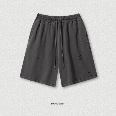 Washed Athletic Sweatpants Shorts  BEK2573