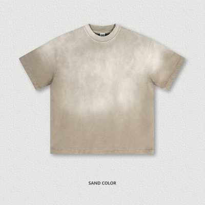  Washed Distressed T-Shirt Street Style BES2015