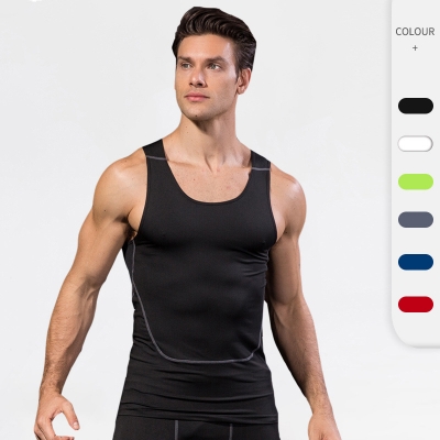 Men's Elastic, Sweat - Wicking & Quick - Dry Athletic Tank Tops 1006