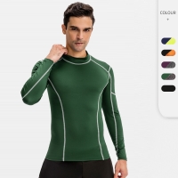 Men's High Elastic Tight & Quick Dry Long Sleeve Tops 01506