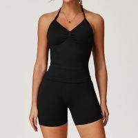 Seamless Halter Neck Tight Yoga Set 5065