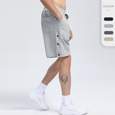 Men's Button Cotton Sweat-Wicking Shorts 319