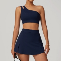 Soft Fabric One Shoulder  Skirt Sets 6358
