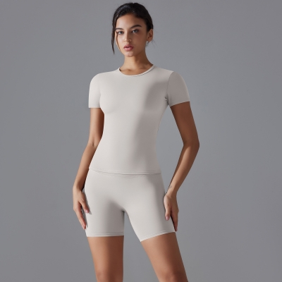  Short-Sleeve T-Shirt Yoga Wear Set 6663
