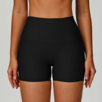 Ribbed High-Waist Butt-Lifting Sports Shorts 3093