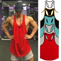 Men's Multi-color Cotton Athletic Fitness Tank Top BX902