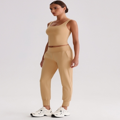 Bra With chest pads Yoga Bra And Shorts Set SKL-LQ3011